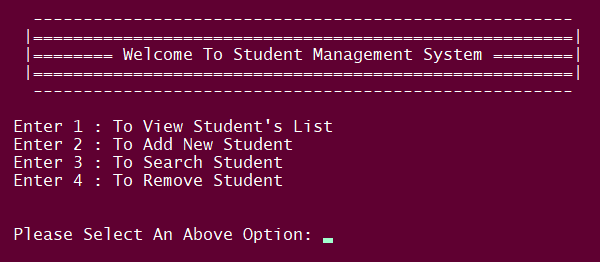 GitHub - Ranu2001/StudentMangementSystem