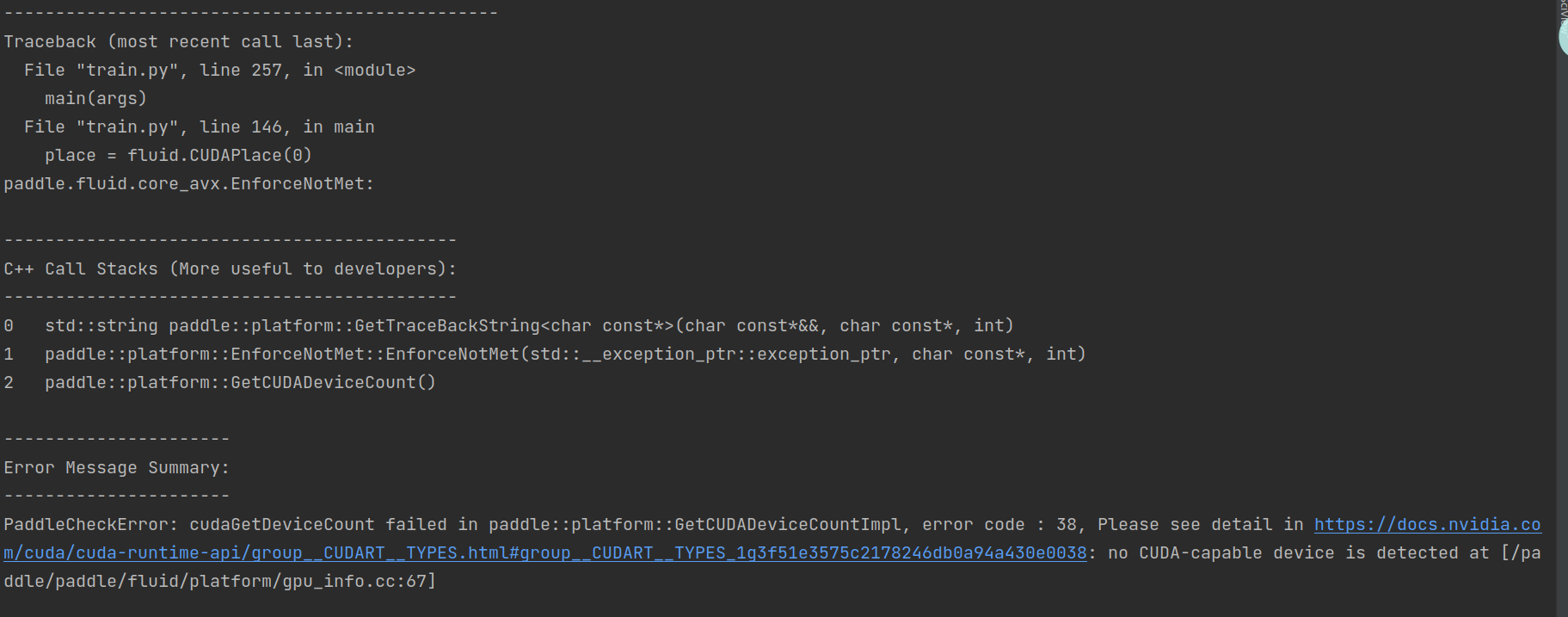 PaddleCheckError · Issue #40578 · PaddlePaddle/Paddle · GitHub
