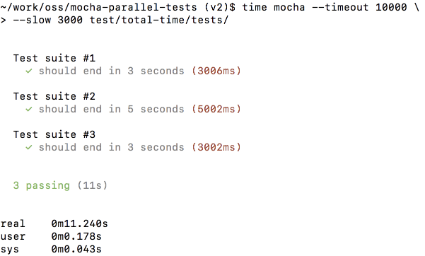 mocha spec reporter output