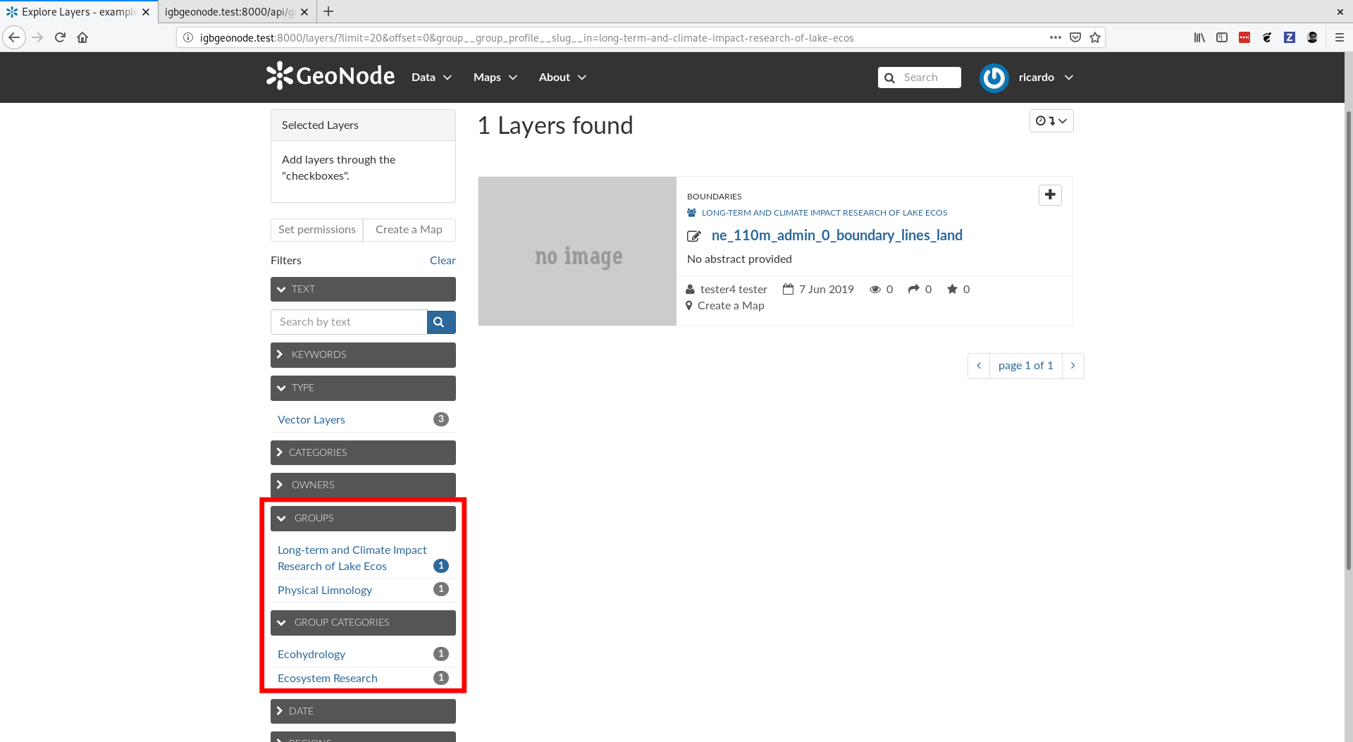 Add search filters for groups and group categories · Issue #4532 ...