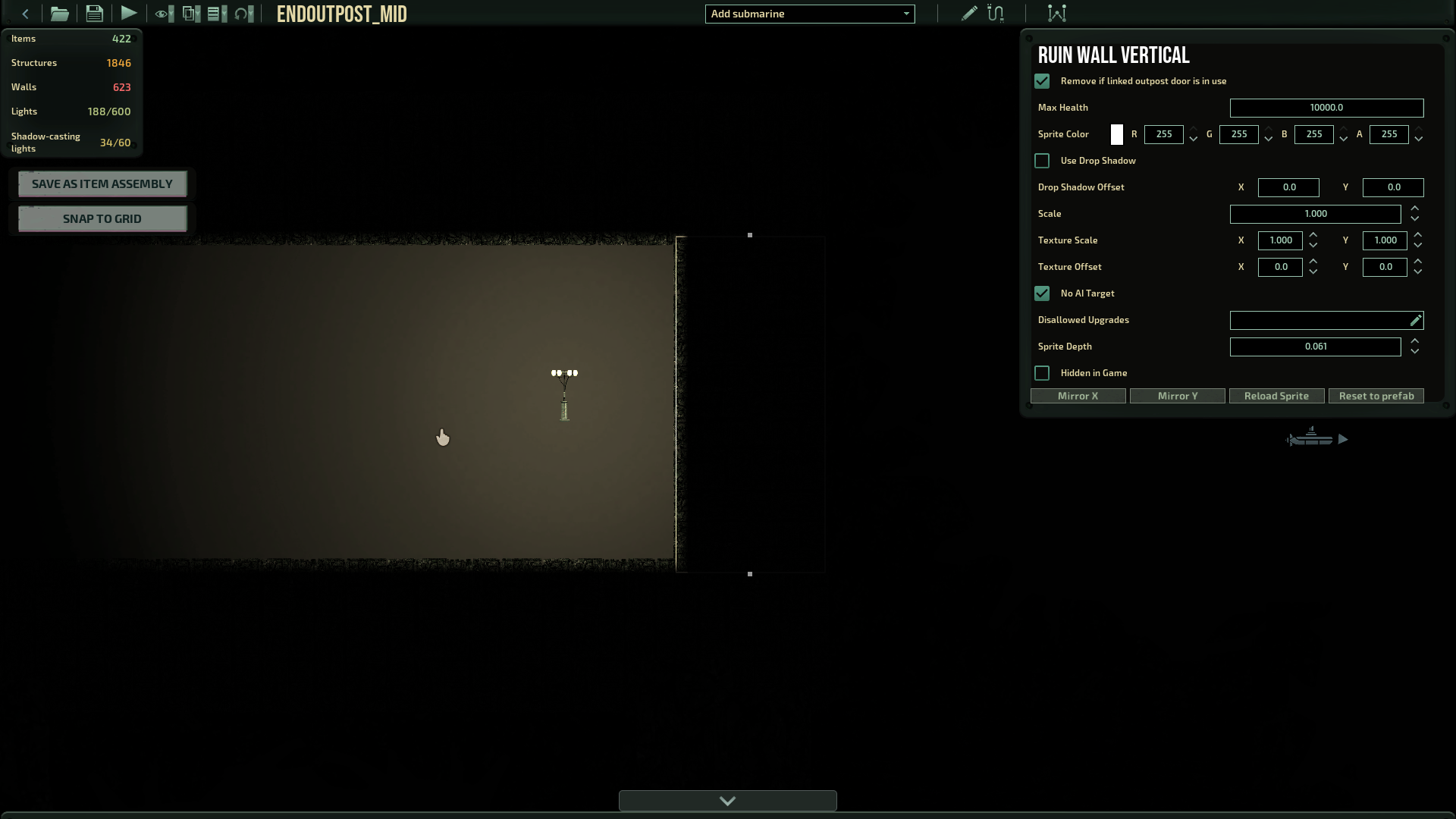 End level walls fail to block line of sight · Issue 11373 · Regalis11