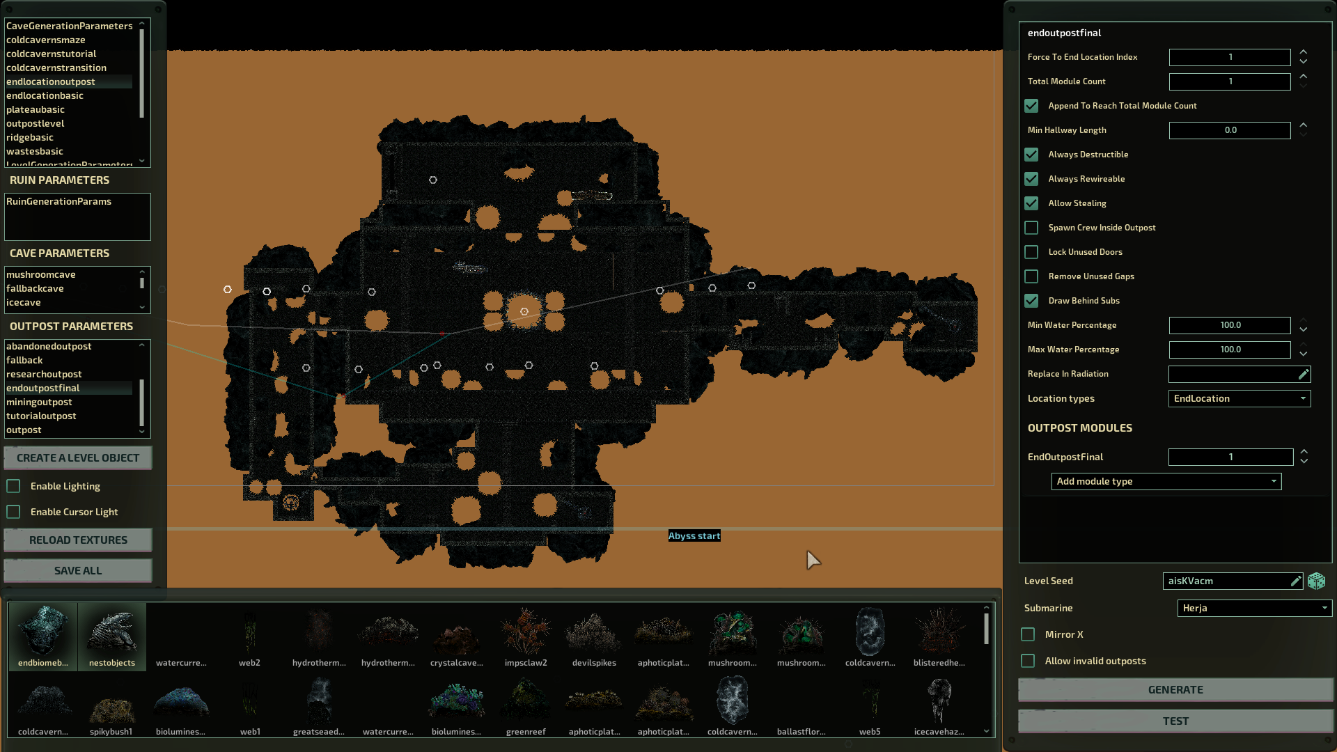 End level walls fail to block line of sight · Issue 11373