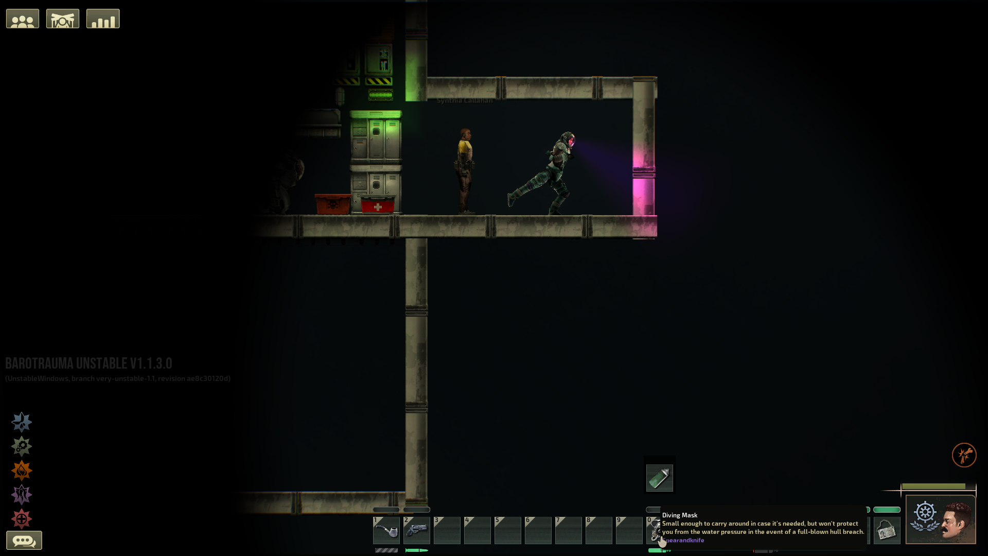 Diving mask/suit gives Oxygenite movespeed when not worn · Issue 11672