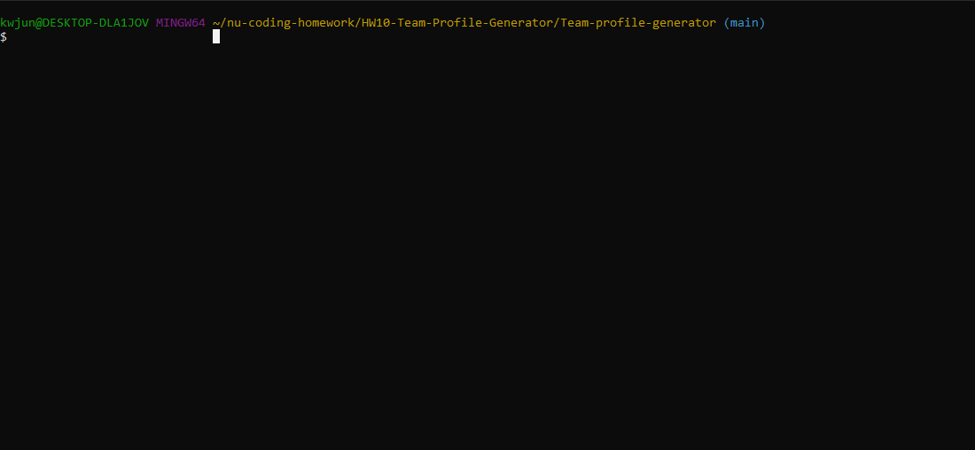 GitHub - kjun290/Team-profile-generator: create team profiles with this ...