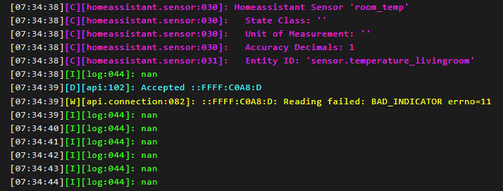 HomeAssistant Sensor Data Not Available In ESPHome Issue 3637 