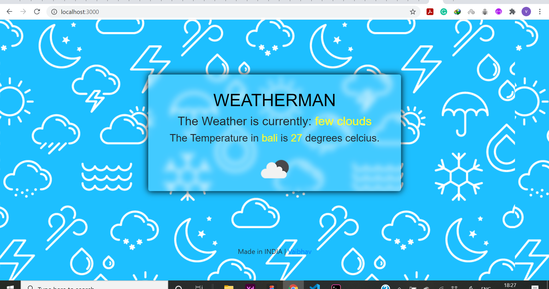 GitHub - vaibhav-0003/weather_webapp: A weather web app made using ...