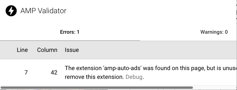 Adsense error for AMP non-post pages such as Home Page, Category and ...
