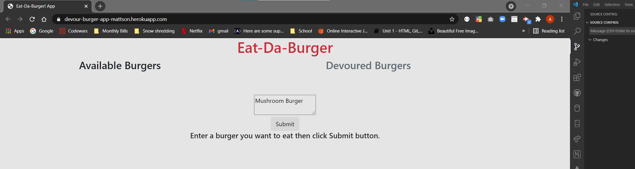GitHub - mattsonaimee/burger