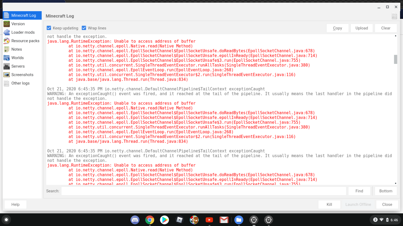 Unable to access because of buffer · Issue #3393 · MultiMC/Launcher ...