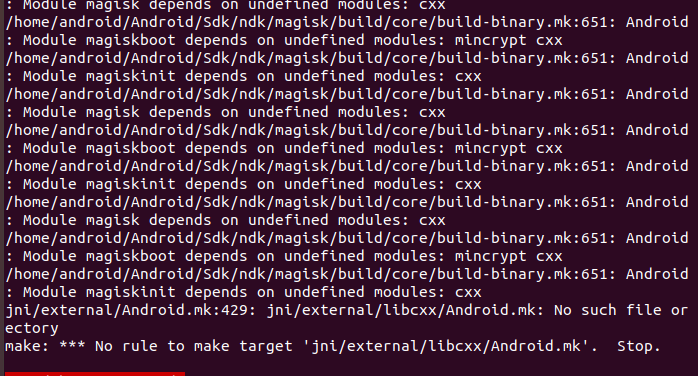 Android compilation error · Issue #4747 · topjohnwu/Magisk · GitHub