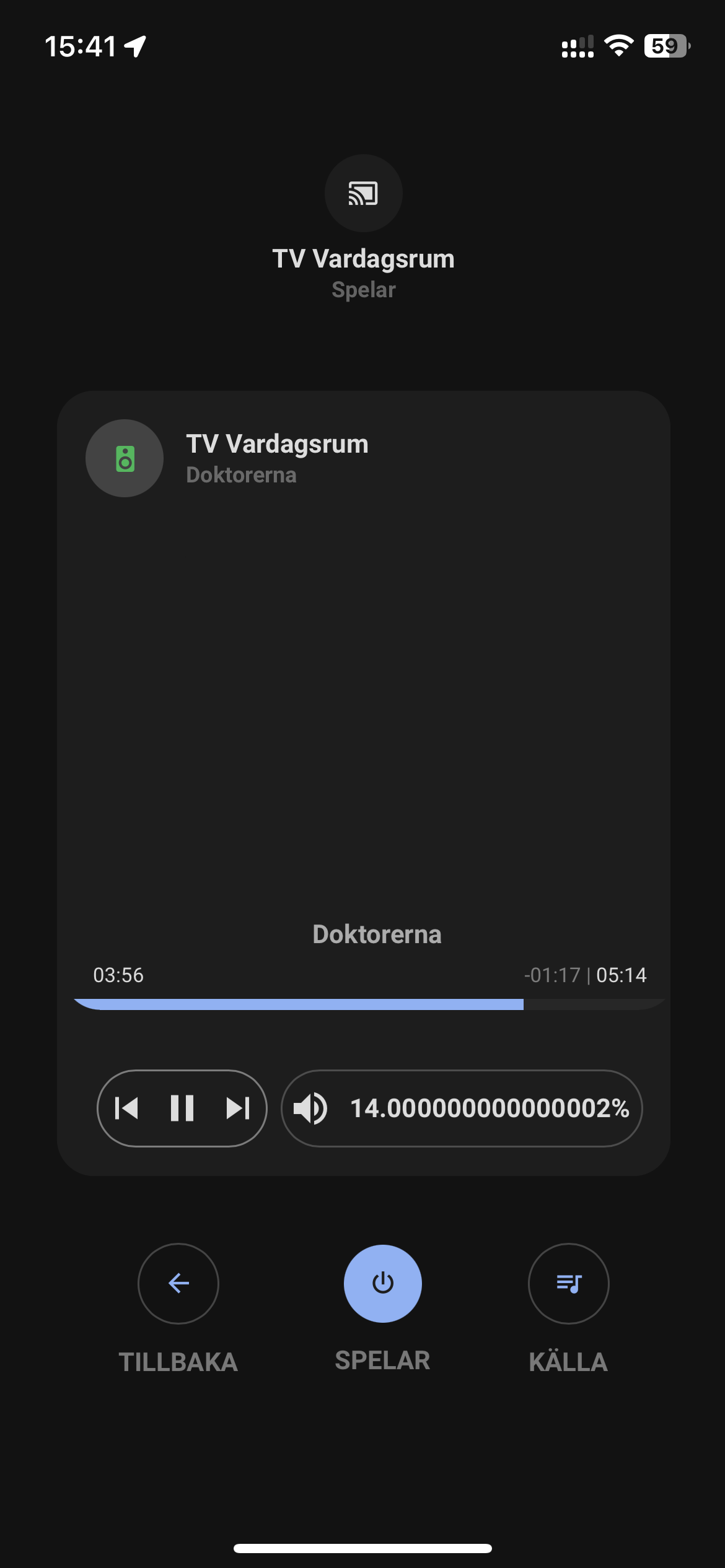 Media Player volume has multiple decimals · Issue 1199 · UILovelace