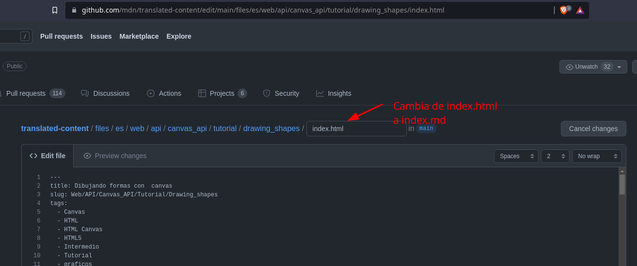Issue with "Dibujando formas con canvas": [es] · Issue #3828 · mdn ...