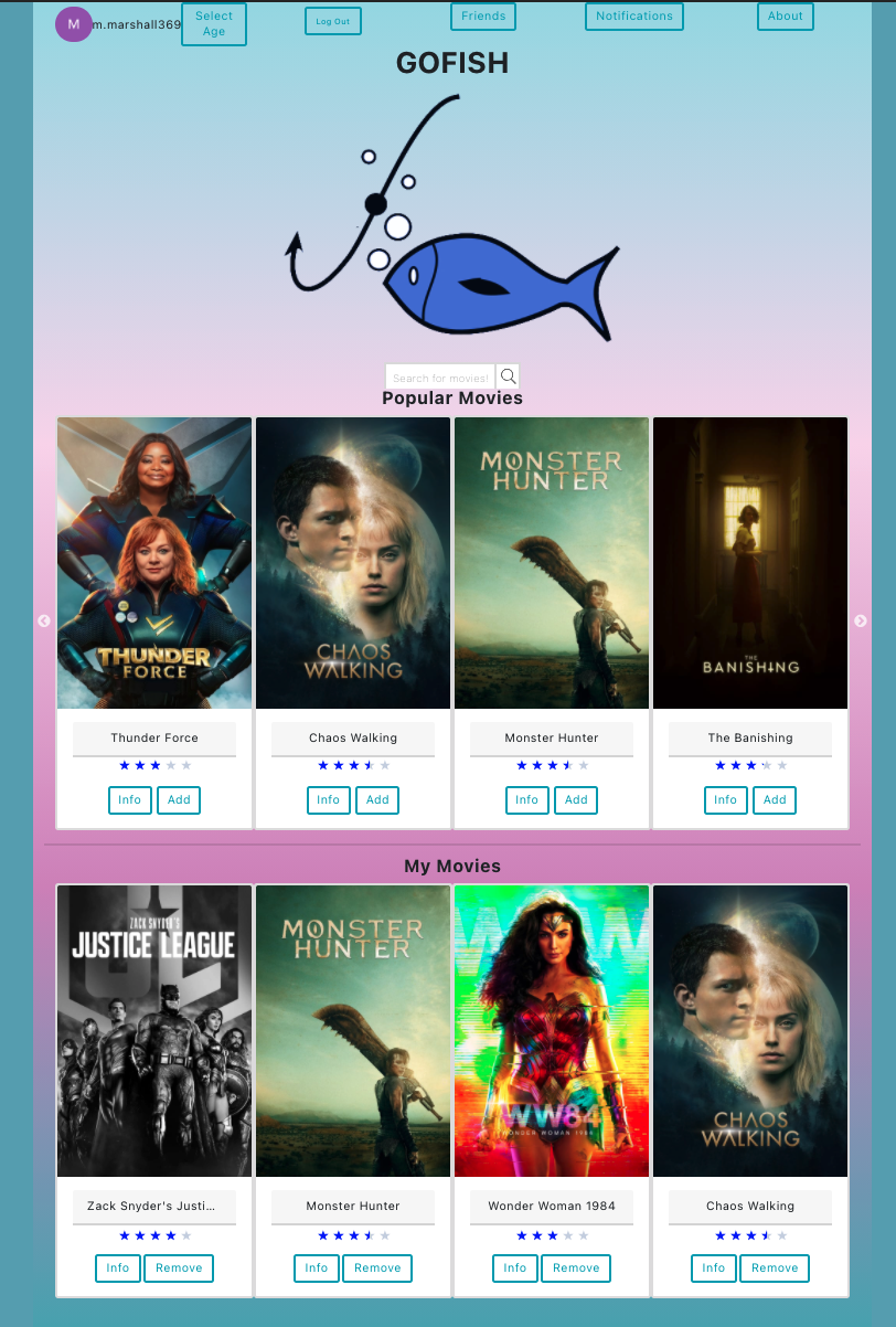 GitHub - Team-Go-Fish/Go-Fish: Your favorite app for when you and your ...
