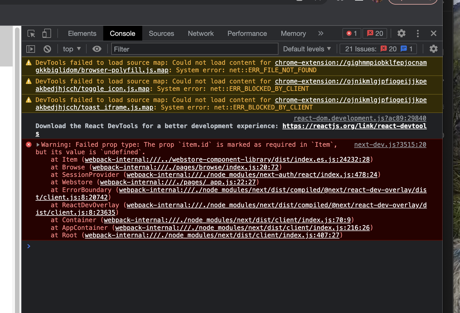 Various console errors · Issue #155 · assaydepot/webstore · GitHub