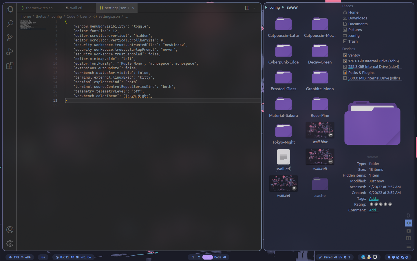 vs code theme · Issue #299 · prasanthrangan/hyprdots · GitHub