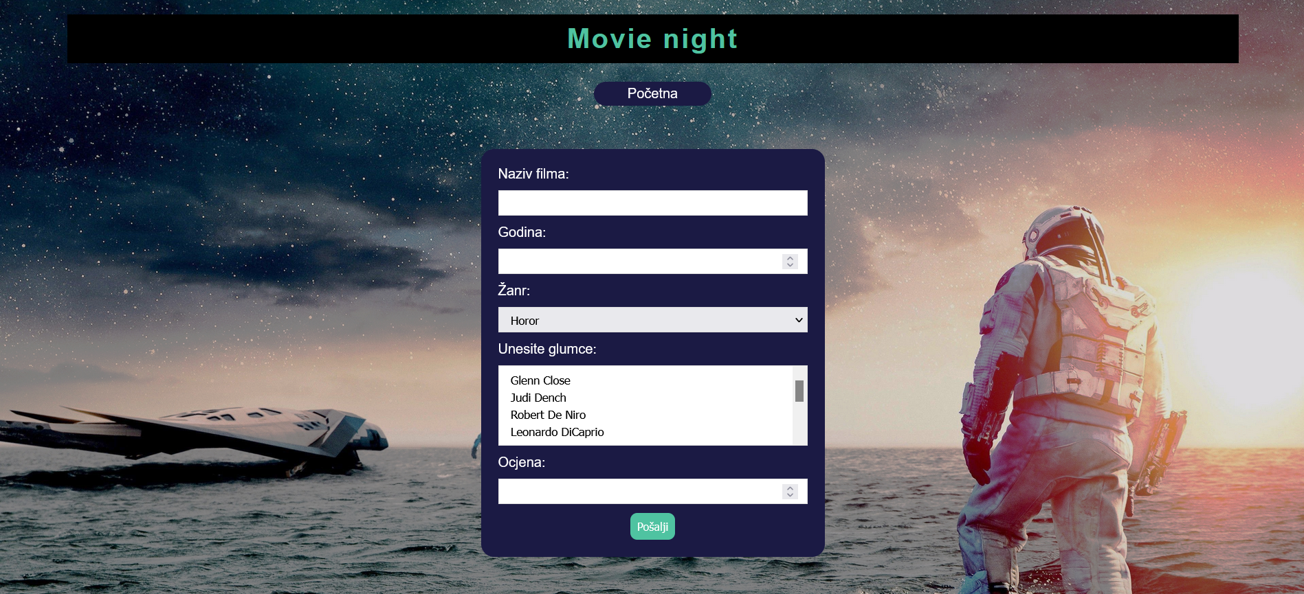 GitHub - amedosevic1/Movie-Night-Frontend: Movie Night (Frontend dio ...
