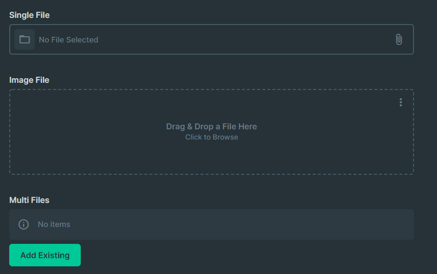UI and functionality over different file field types inconsistent ...