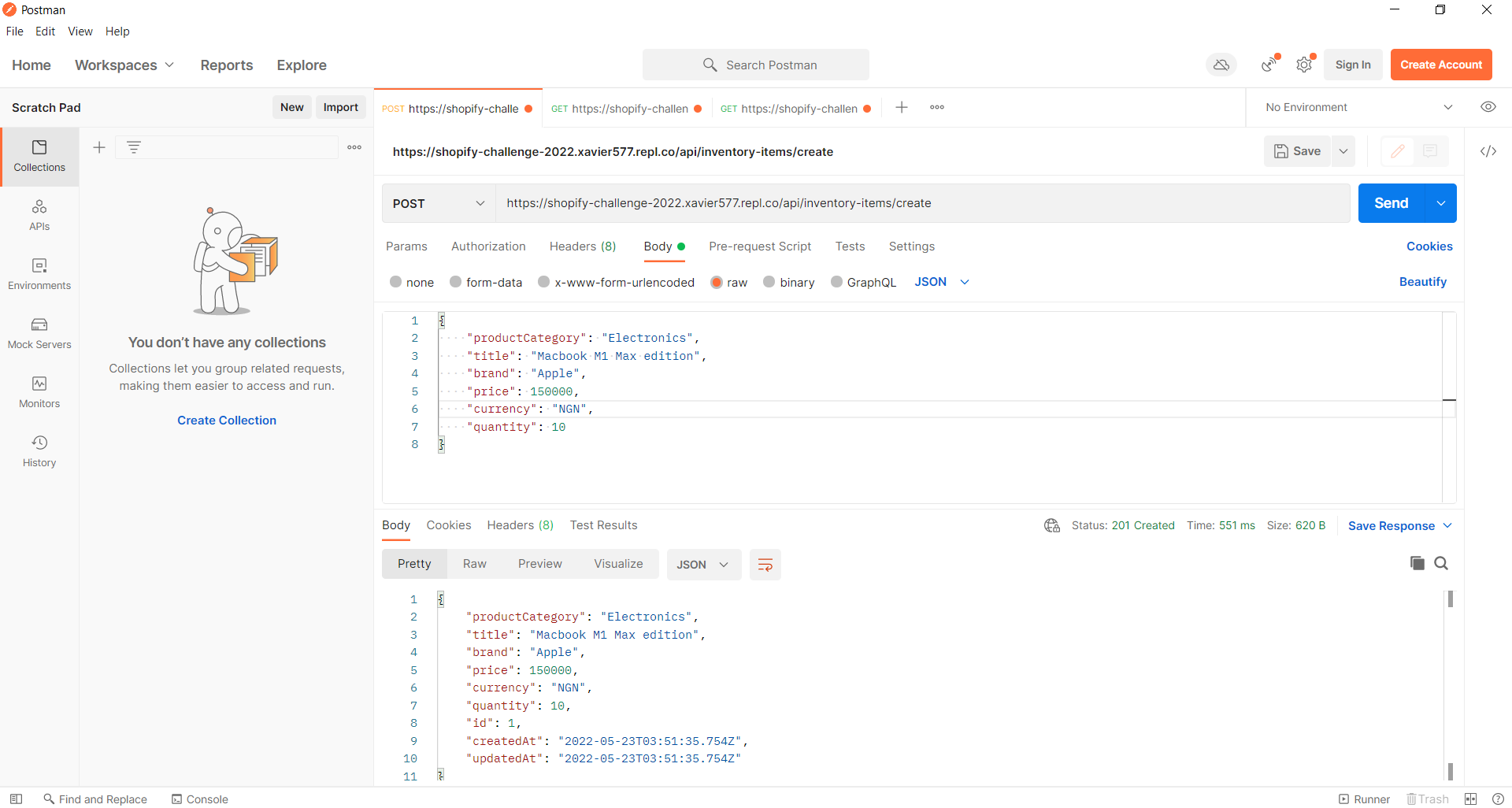 GitHub - Xavier577/shopify-challenge-2022