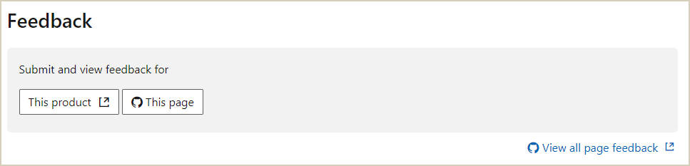 Unable to submit Page Feedback on any page under the Azure REST API ...