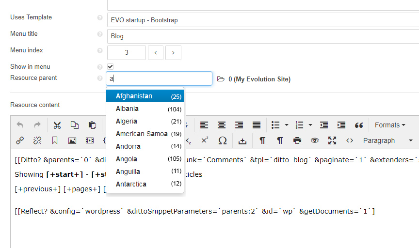 Enhancement filter/search in " set Resource parent
