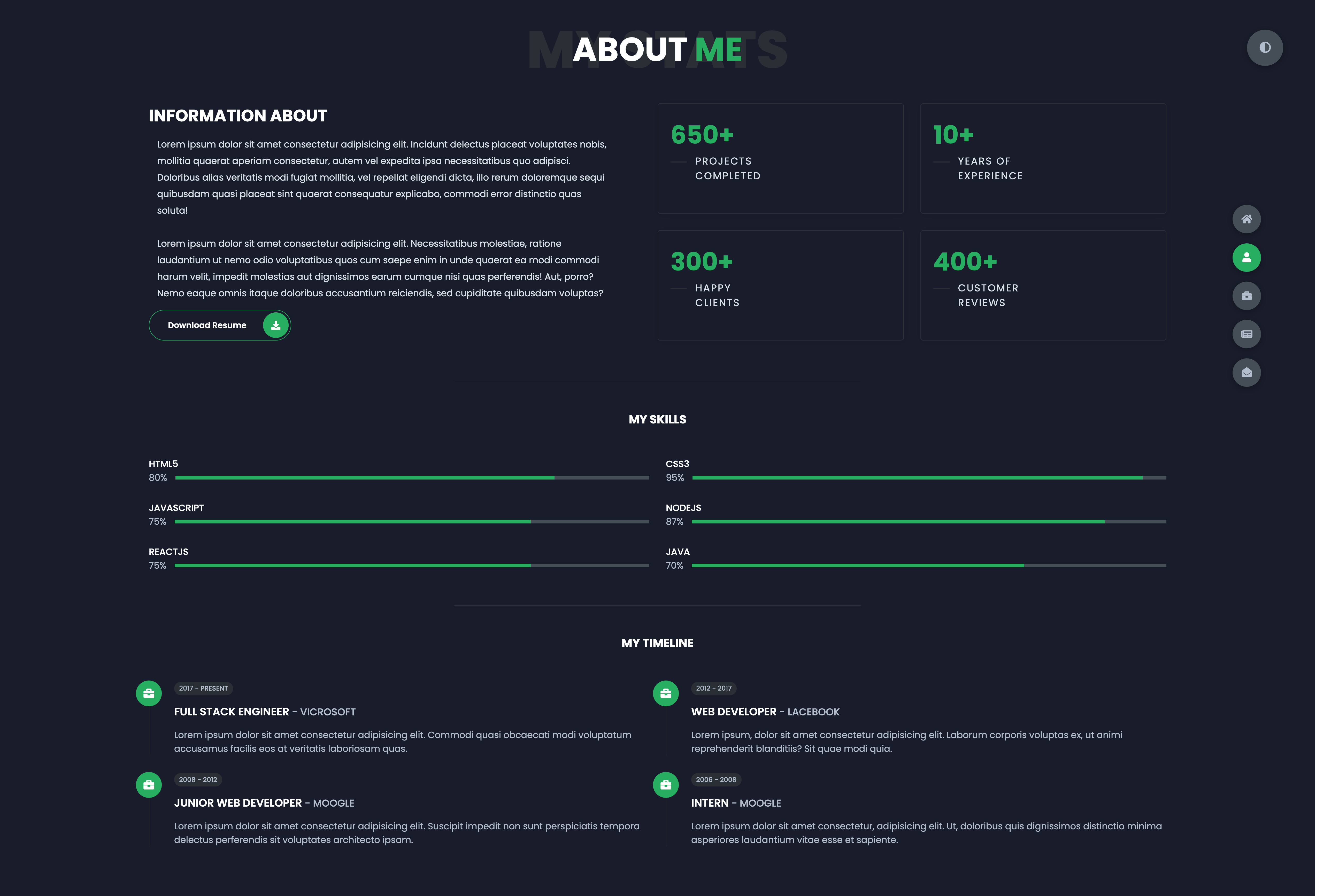 GitHub - jjoslin07/PORTFOLIO: A portfolio website built with HTML5 CSS3 ...