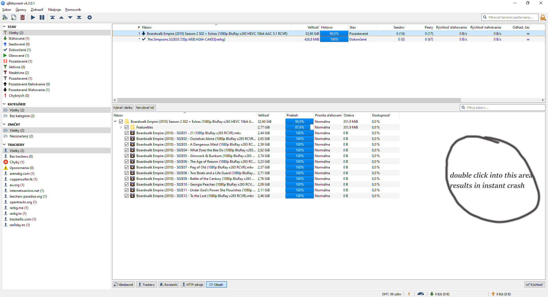 Instant crash after clicking on place pictured in screenshot · Issue