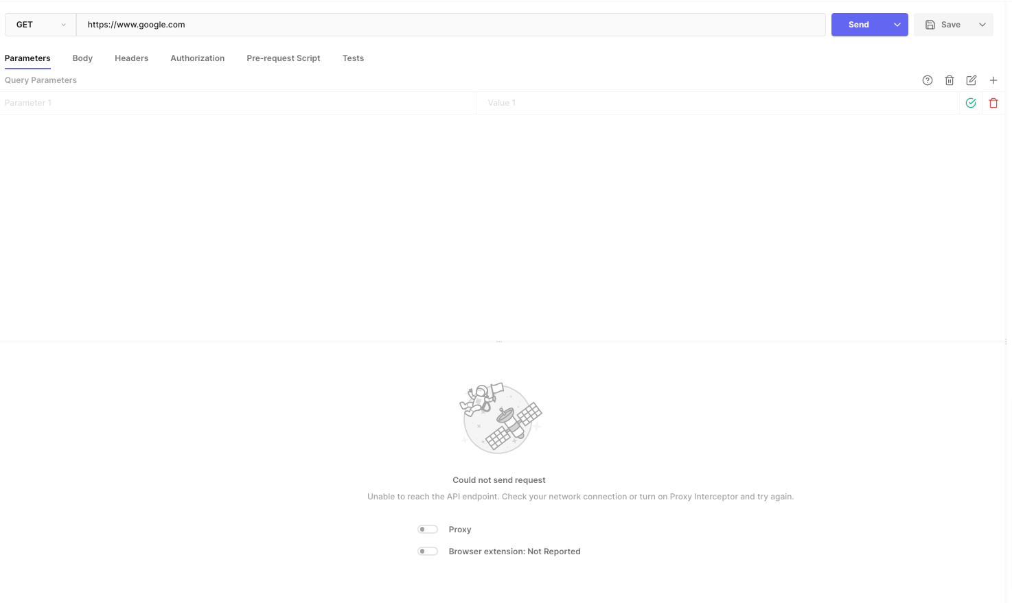 [bug]: Unable to send requests without proxy interceptor · Issue #1969 ...