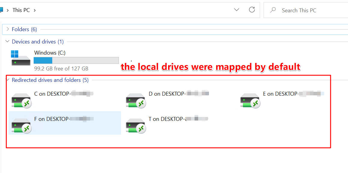 [feature request] How to Disable Drive Mapping in Remote Desktop (MSRDC