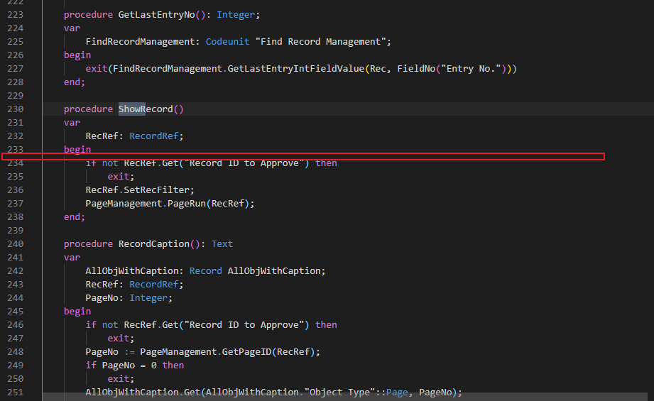 [Event Request] Table 454 "Approval Entry" - Function ShowRecord ...