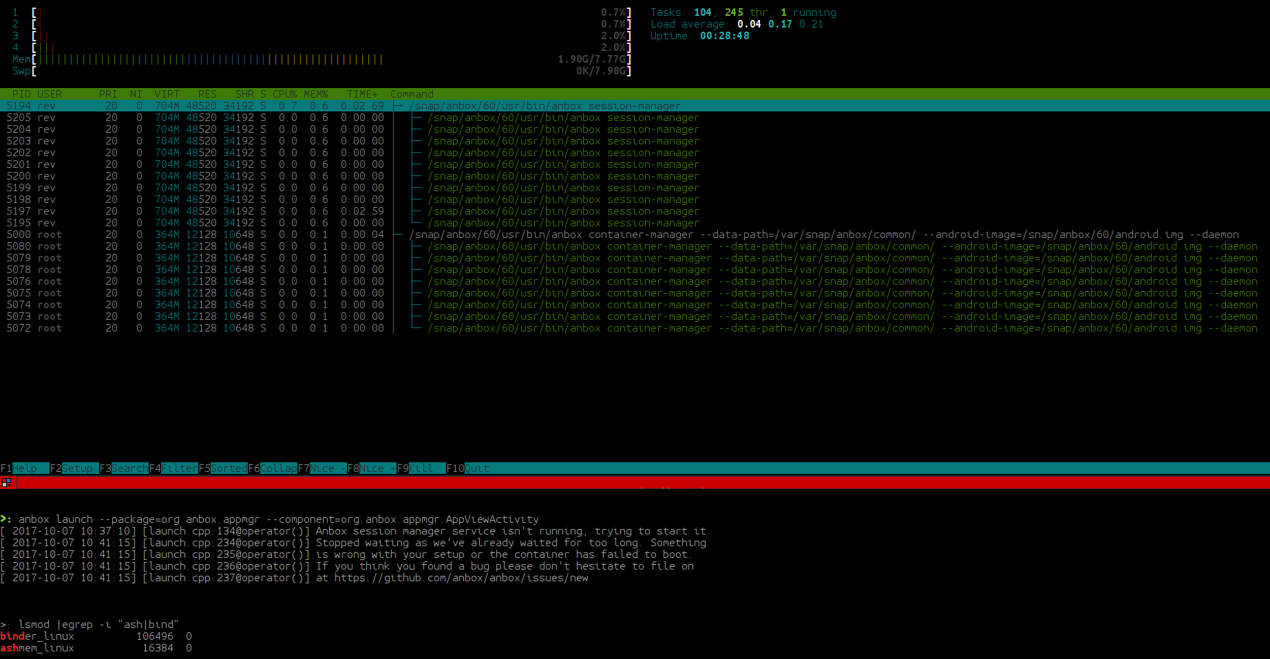 ANBOX doesn't open on Ubuntu 16.04 · Issue #485 · anbox/anbox · GitHub