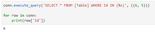 SQL query with IN condition · Issue #726 · pymssql/pymssql · GitHub