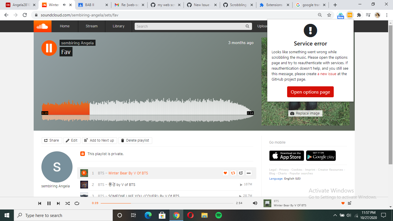 Web Scrobbler can't scrobbling youtube and soundcloud · Issue #2614 ...