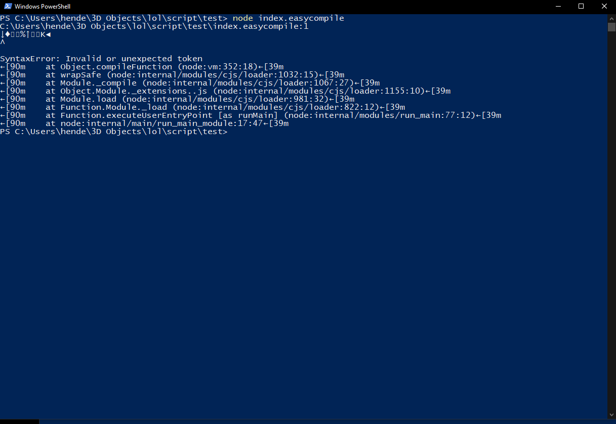 Invalid Token · Issue #8 · FAXES/easycompile · GitHub