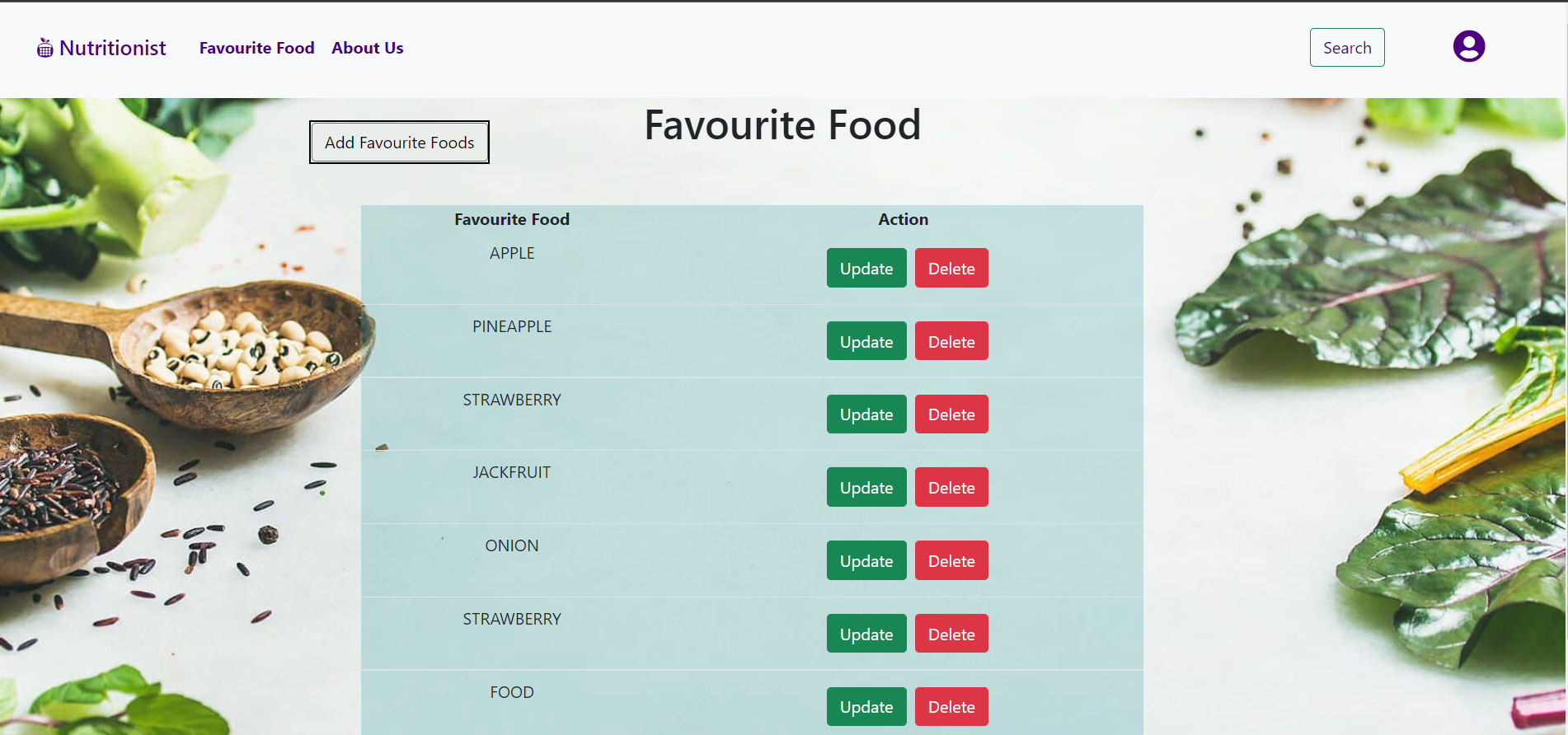 GitHub - proxolo1/Nutrisionist-App: specific nutrition of foods can be ...