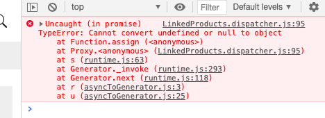 Error appears in the console when a specific user opening cart · Issue ...