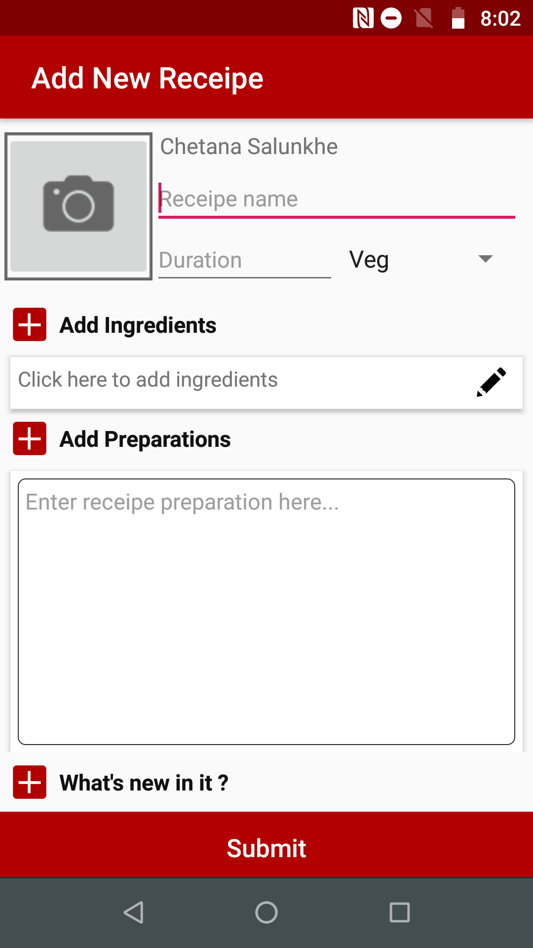 GitHub - ChetanaSalunkhe/KitchenMantra-Mini-project: Demo of receipe ...