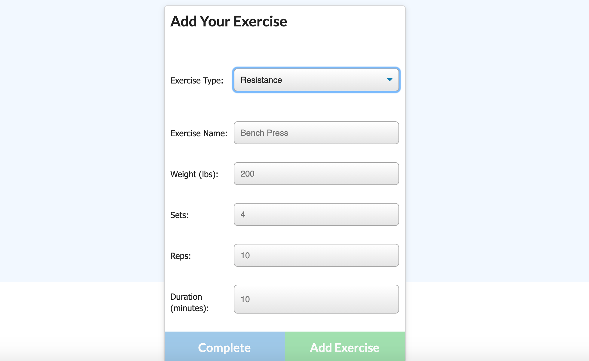 GitHub - DoubleLForce5/Workout_Tracker: This app was designed to ...