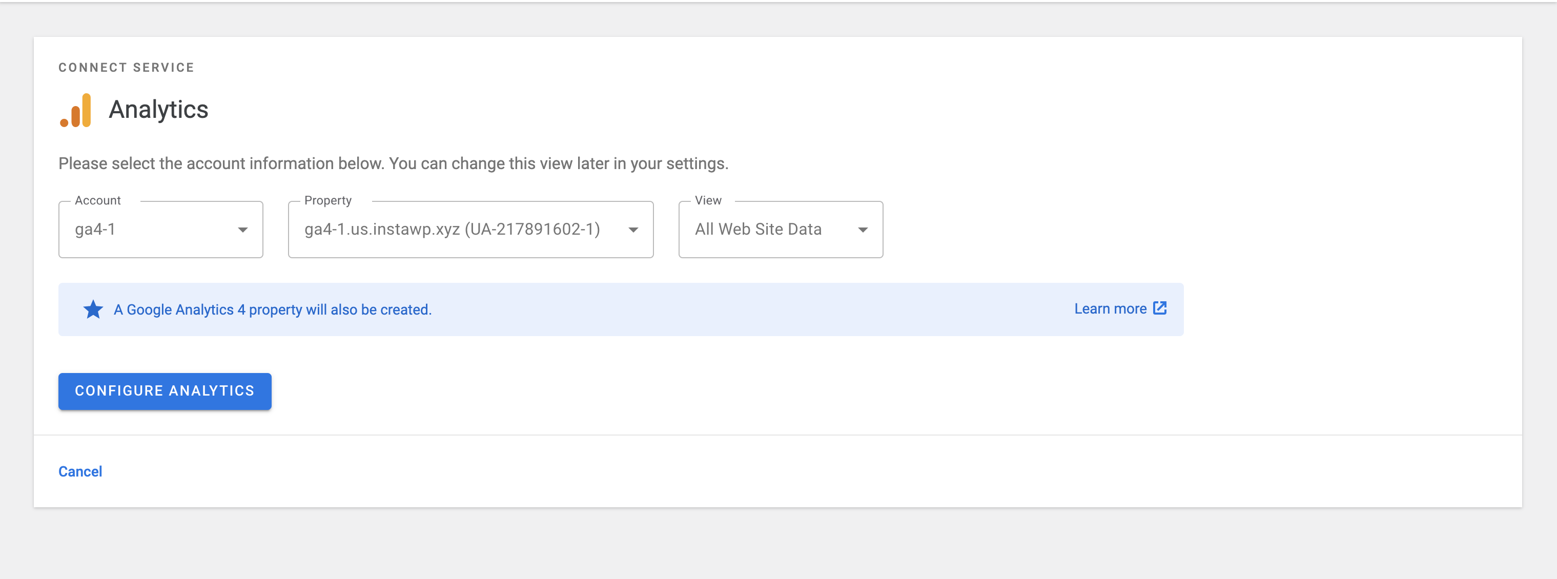 GA4 issues when connecting Analytics, unable to select or place snippet ...