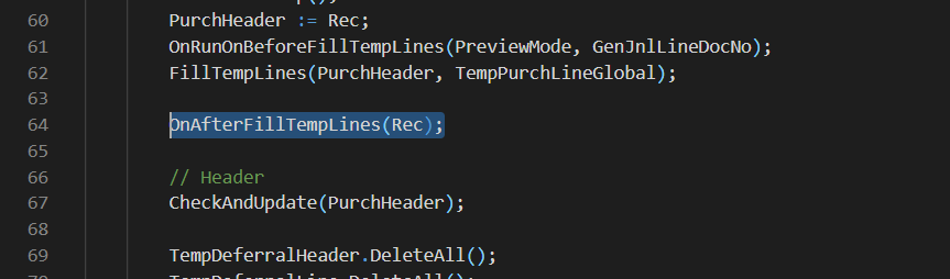 [Event Request] Codeunit 90 Purch.-Post - OnAfterFillTempLines · Issue ...