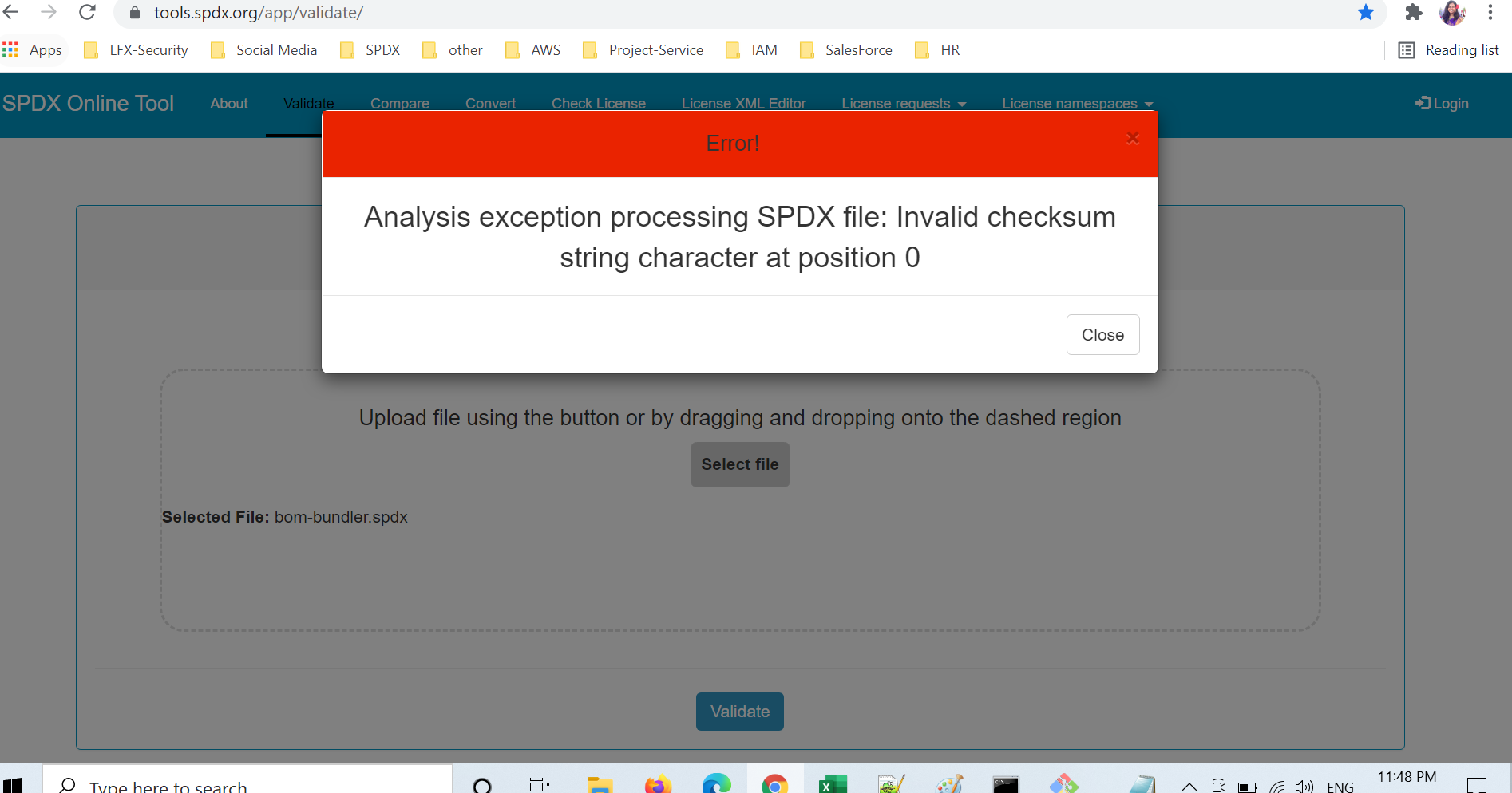 Ruby SPDX file validation failed in the SPDX validator · Issue 125