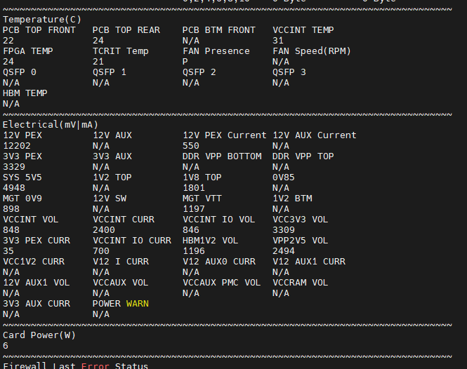 vaitrace power consumption (U50 board) · Issue #632 · Xilinx