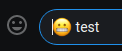 cursor before emoji