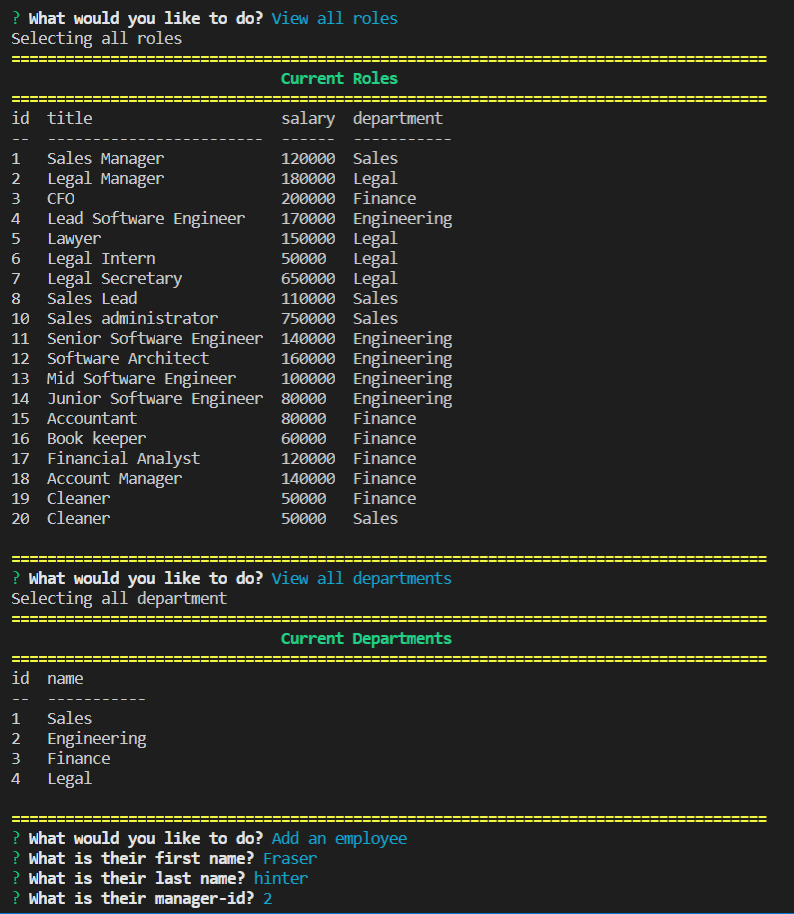 GitHub - LeeKiri/mysql-employee-tracker: This is an In-line command ...