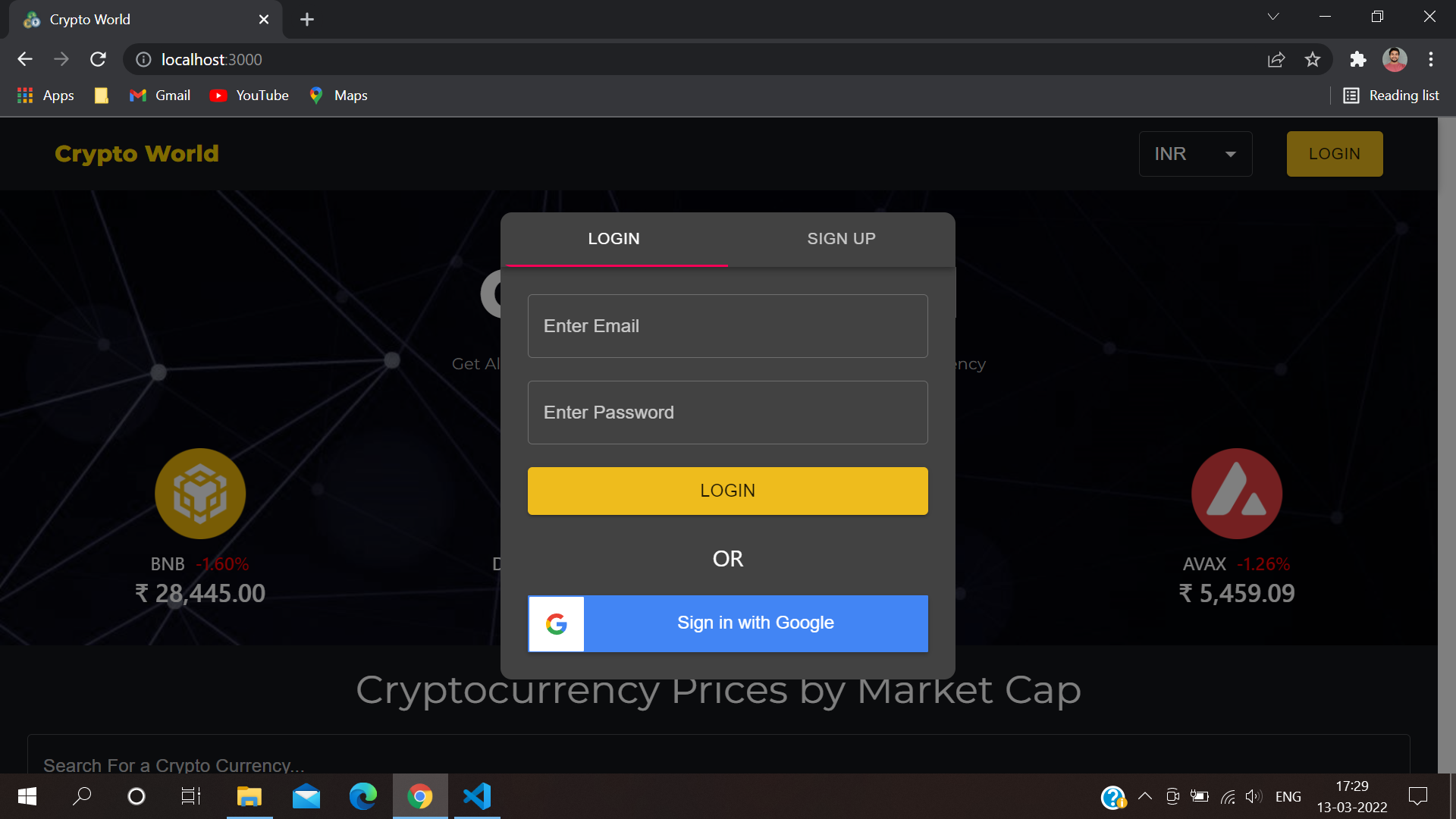 GitHub - ravi1chauhan/Crypto-World: Crypto World is a Crypto Currency ...