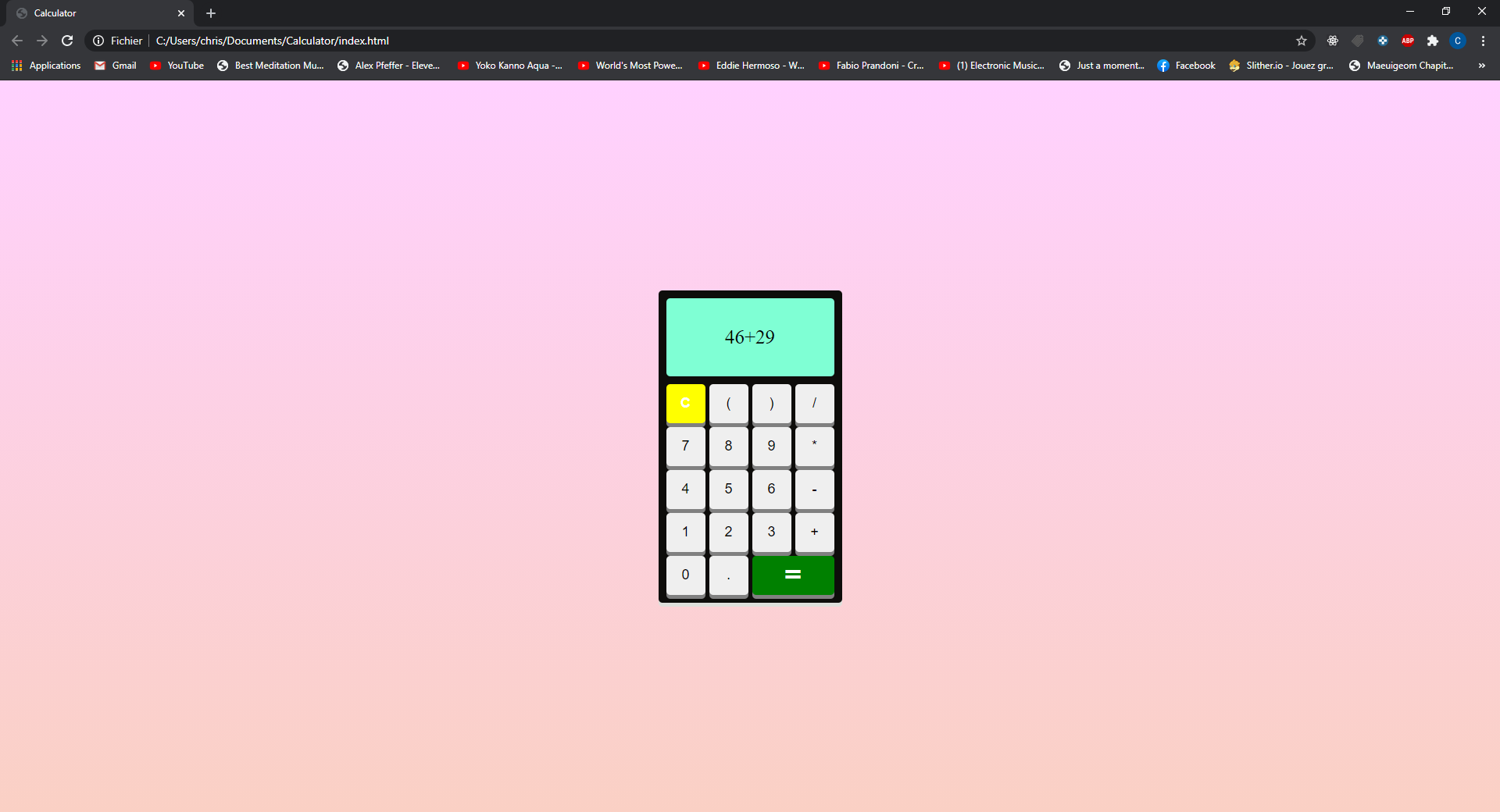 GitHub - Christellefz/Calculator: training to create a calculator from ...