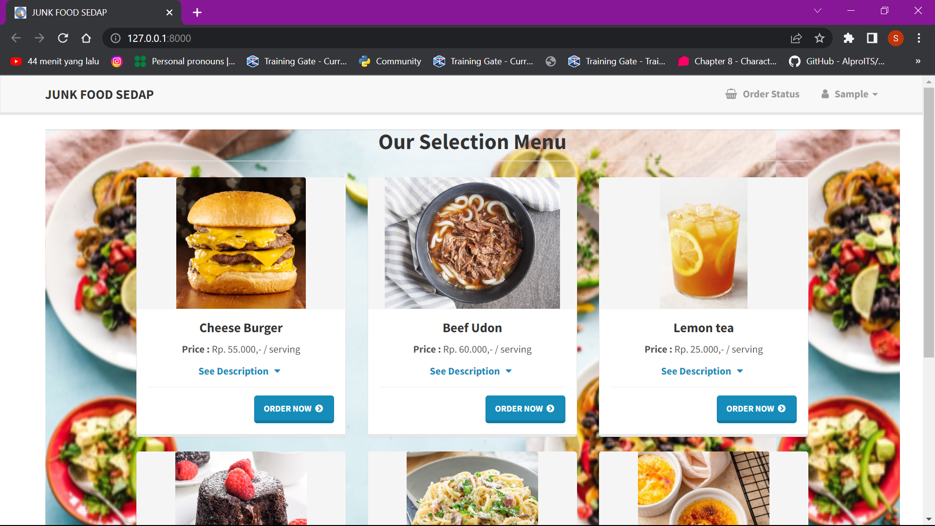 GitHub - juanprdsi/JunkFoodSedap