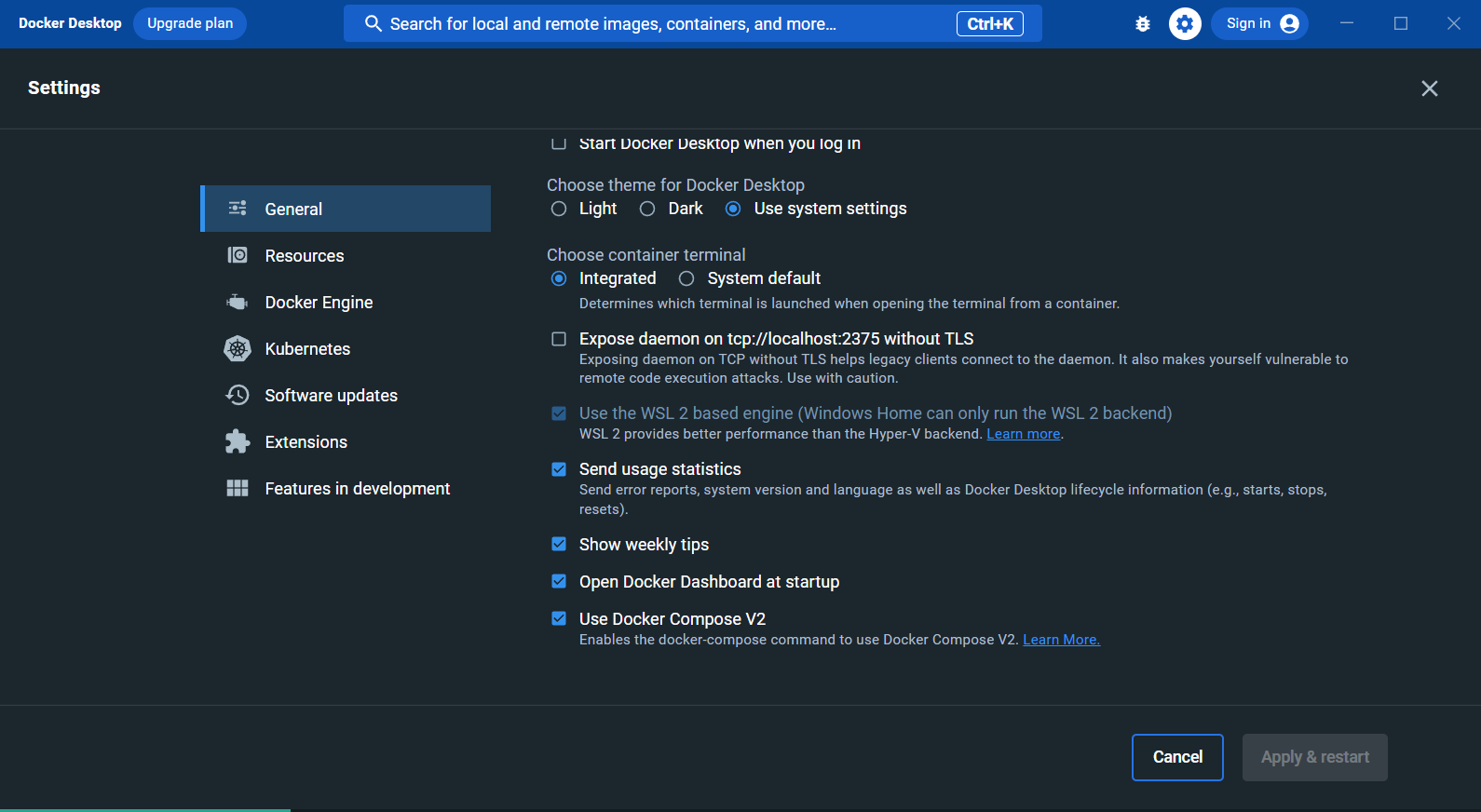 disable-docker-compose-v2