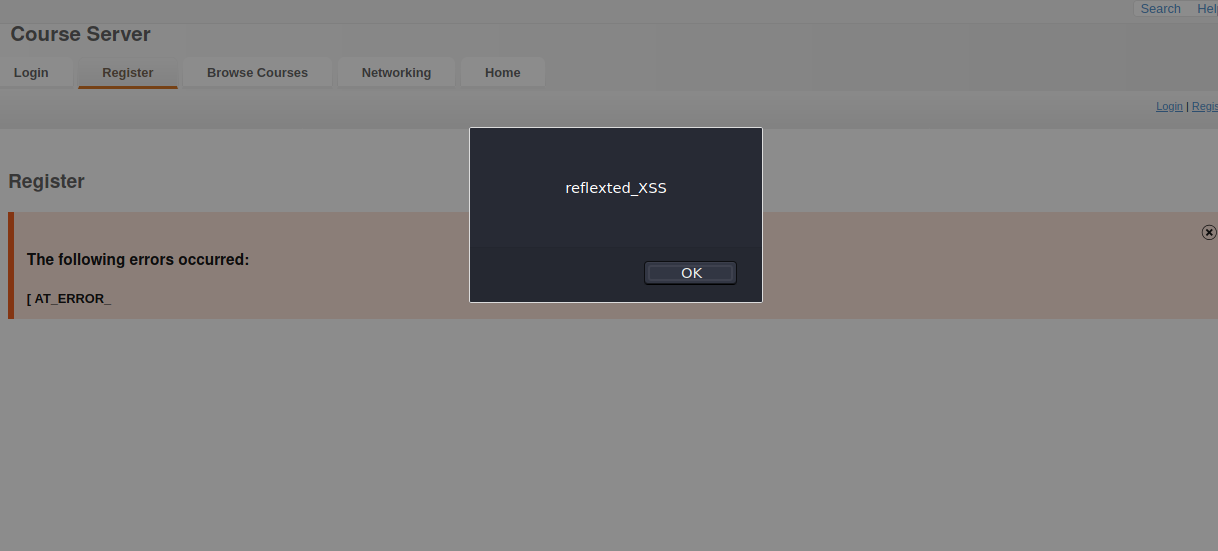 Reflected XXS in password_error while registering · Issue #8 · atutor ...