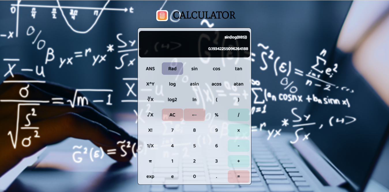 GitHub - Somil7Jain/Scientific-Calculator: Scientific Calculator ...