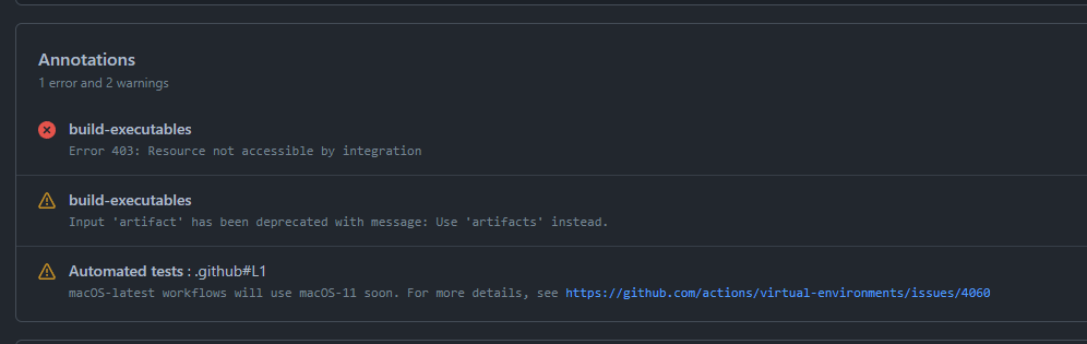 Fix release problem with deprecated syntax · Issue #487 · DataMedSci ...